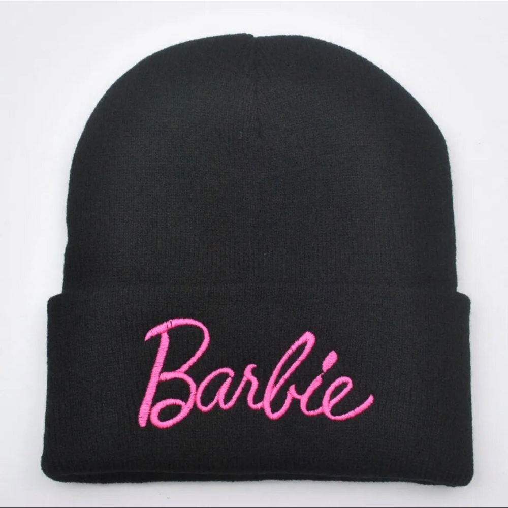 Barbie beanie winter black adult size
